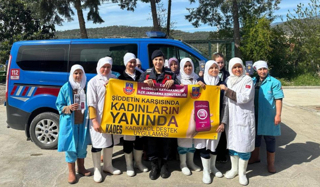 Kadına şiddete karşı Bozdoğan’da KADES farkındalığı artırıldı