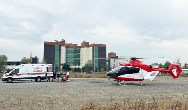 Yeni helikopter pisti ilk hastasını taşıdı