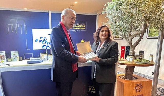 Yerel Yönetimler Kadın Zirvesi’nde Aydın standına Erdoğan ziyareti