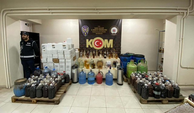 Yılbaşı öncesi İzmir’de alkol ve tütün operasyonu