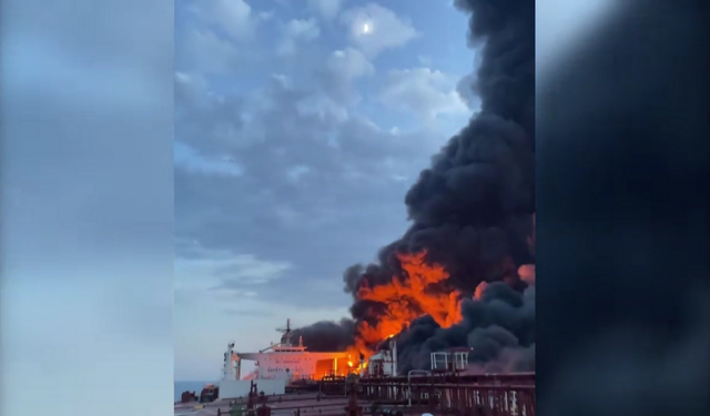 Karadeniz’de vurulan gemiden mürettebatın görüntüleri ortaya çıktı