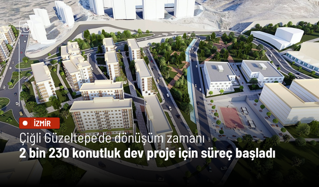 Çiğli Güzeltepe’de dönüşüm zamanı: 2 bin 230 konutluk dev proje için süreç başladı