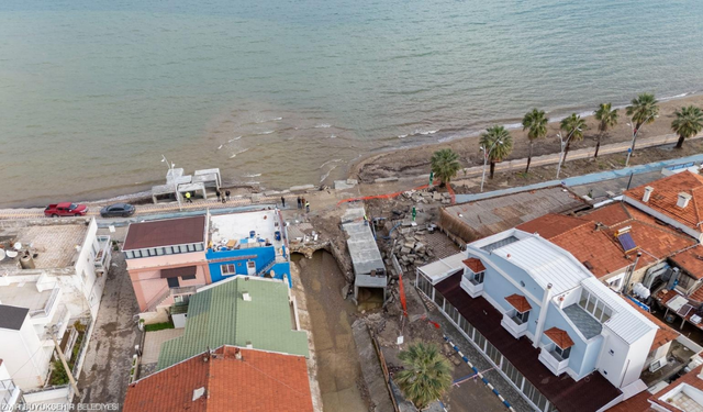 İZSU'nun yaptığı çalışma Foça'da taşkınları önleyecek