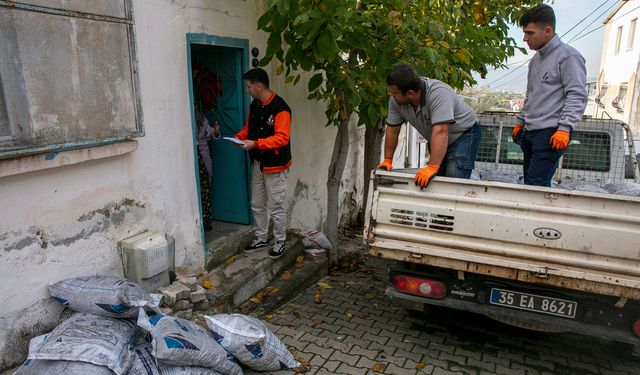 Güzelbahçe Belediyesi’nden ihtiyaç sahibi ailelere kış desteği başladı