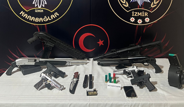 Karabağlar ve Konak’ta silah ve yasaklı madde operasyonu: 3 şüpheli yakalandı