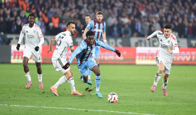 Trabzonspor – Beşiktaş derbisinde kazanan çıkmadı: 3-3
