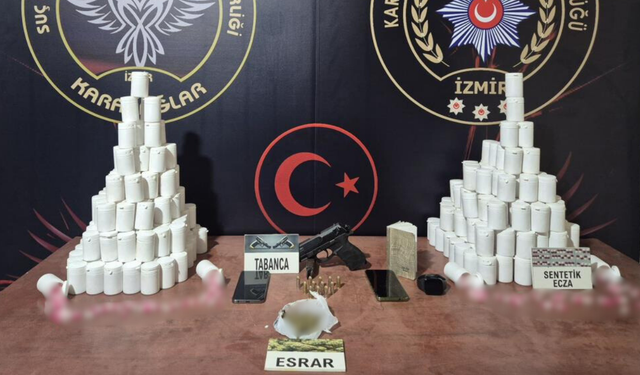 Sevgili çifte yasaklı madde operasyonu: 14 bin hap ele geçirildi