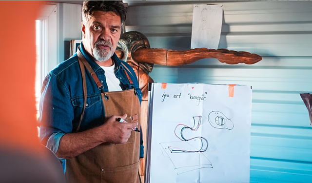 Beyazıt Öztürk’ten “şey” heykeli ve “şeyler” sergisi İGA İstanbul Havalimanı’nda sanatseverlerle buluştu