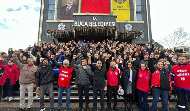Buca’da belediye işçileri süresiz iş bıraktı!