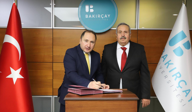 İzmir Bakırçay Üniversitesi ile Reha Necla Midilli Vakfı arasında iş birliği protokolü imzalandı