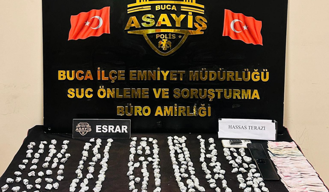 Buca’da yasaklı madde operasyonu: 300 gram yasaklı madde ele geçirildi