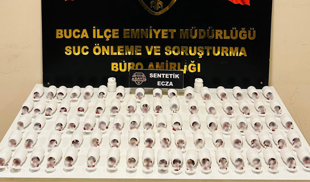 Buca’da dev yasaklı madde operasyonu: 5000 sentetik ecza ele geçirildi, 2 gözaltı