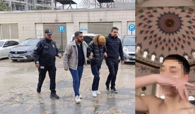 Camide yarı çıplak video skandalı gözaltıyla sonuçlandı