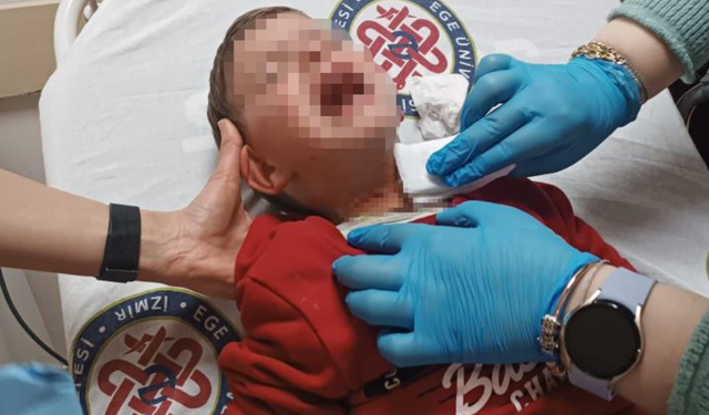 Karabağlar’da 2 yaşındaki çocuğa bıçaklı saldırı