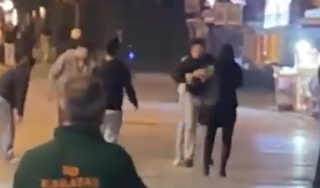 Kıbrıs Şehitleri Caddesi’nde tartışma kameraya yansıdı