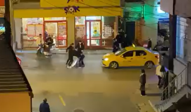 Karabağlar’da gece yarısı ortalık savaş alanına döndü