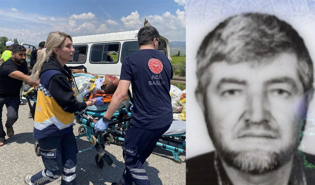 Manisa’da feci kaza: Minibüs traktöre çarptı, 1 ölü 3 ağır yaralı