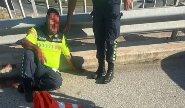 Çeşme Otoyolu’nda feci kaza! Tırın çarptığı uzman çavuş mucize eseri kurtuldu