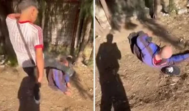 Buca’da parkta uyuyan yaşlı adama tekme atan 2 şüpheli gözaltında