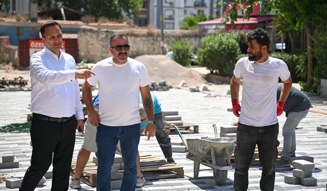 Bornova'nın tarihi çarşısı baştan sona yenileniyor