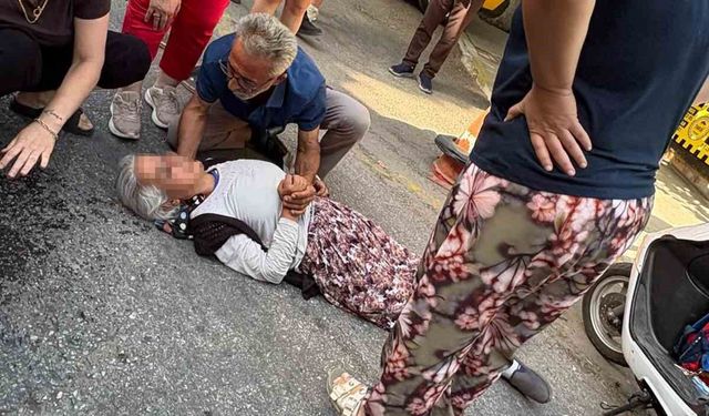 Bayındır'da motosiklet yayaya çarptı: Bir kadın yaralandı
