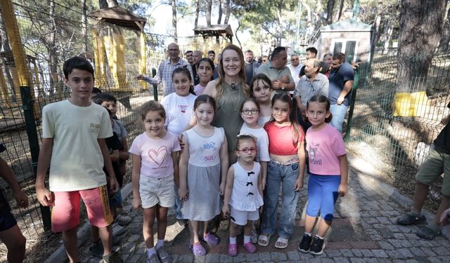 Başkan Mutlu Macera Parkı'nda çocuklarla buluştu