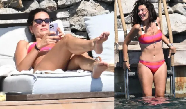 20 kilo veren Bergüzar Korel, Fethiye tatilinde objektiflere yansıdı