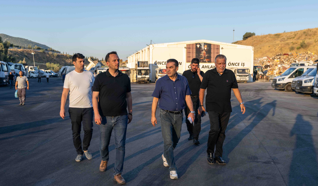 Başkan Eşki sabahın ilk ışıklarıyla sahada!