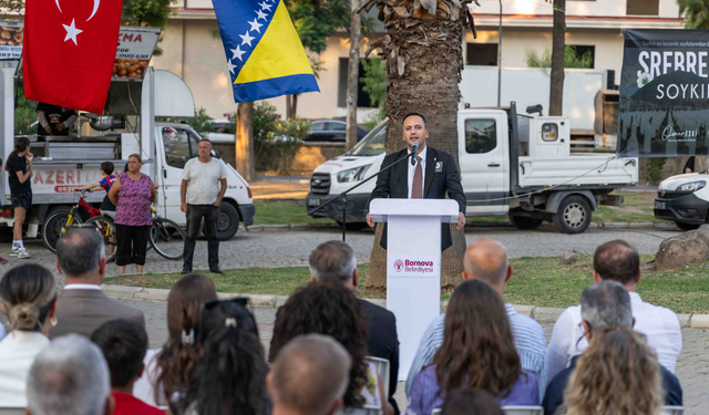 Bornova’da Srebrenica için anlamlı tören: Soykırımları unutmamak ortak sorumluluğumuzdur