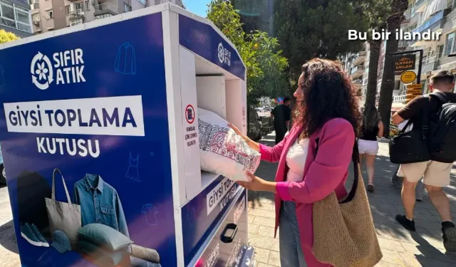 Konak'ta eski giysiler geri dönüşüme kazandırılıyor