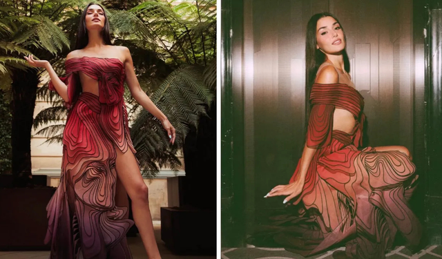 Hande Erçel Paris’i salladı! Giydiği elbise gündem oldu