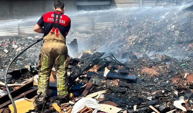 Buca’da Sanayi bölgesindeki çöplük yangını esnafı isyan ettirdi: Her gün yangın çıkıyor