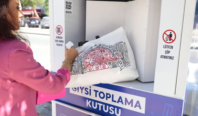 Konak Belediyesi'nden geri dönüşüm hamlesi! Giysi toplama kutuları kent genelinde yerleştiriliyor