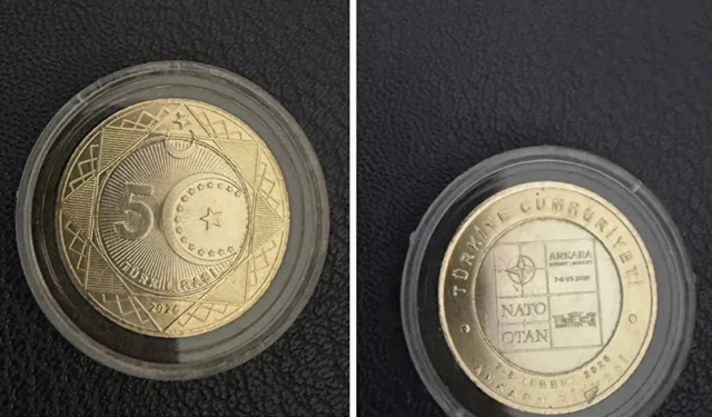 Darphane'den NATO zirvesine özel  500 bin adet madeni para basıldı