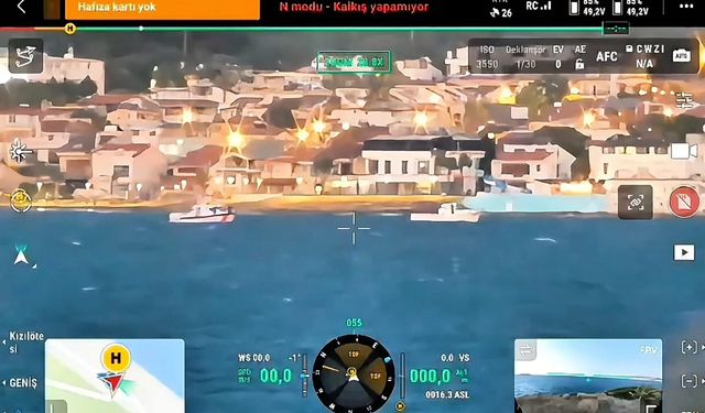Urla açıklarında yasa dışı trol avcılığına drone destekli operasyon