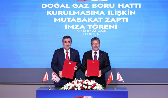 Türkiye ile KKTC arasında doğalgaz hattı için imzalar atıldı