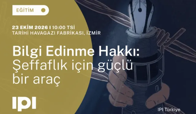 İzmir’de gazetecilere bilgi edinme hakkı eğitimi düzenlenecek