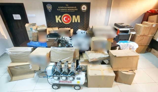 İzmir’de 3 ilçede kaçakçılık operasyonu: 5 milyon liralık ürün ele geçirildi