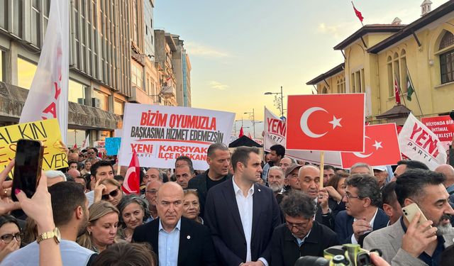 YENİ Parti'den Cemil Tugay protestosu