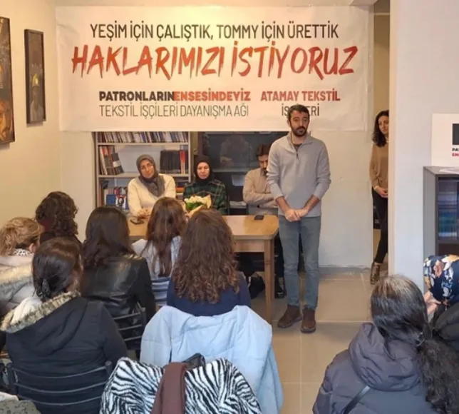 İzmir'de Atamay Tekstil işçileri hak mücadelesi başlattı