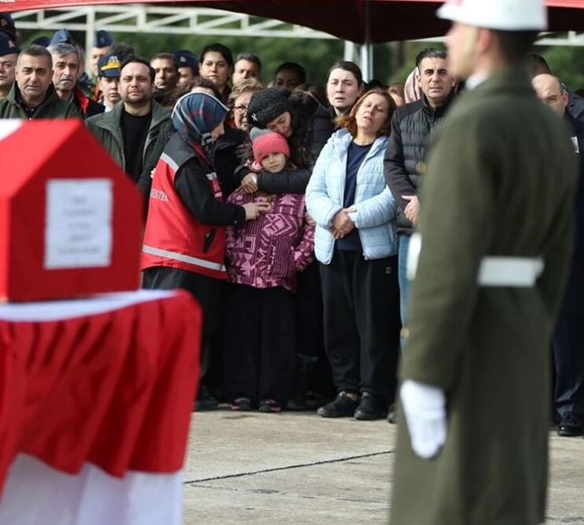 Şehit Pilot Binbaşı İbrahim Bolat için ilk tören düzenlendi