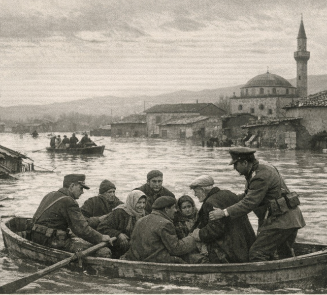 Menemen’de 1940 yılı büyük sel felaketi