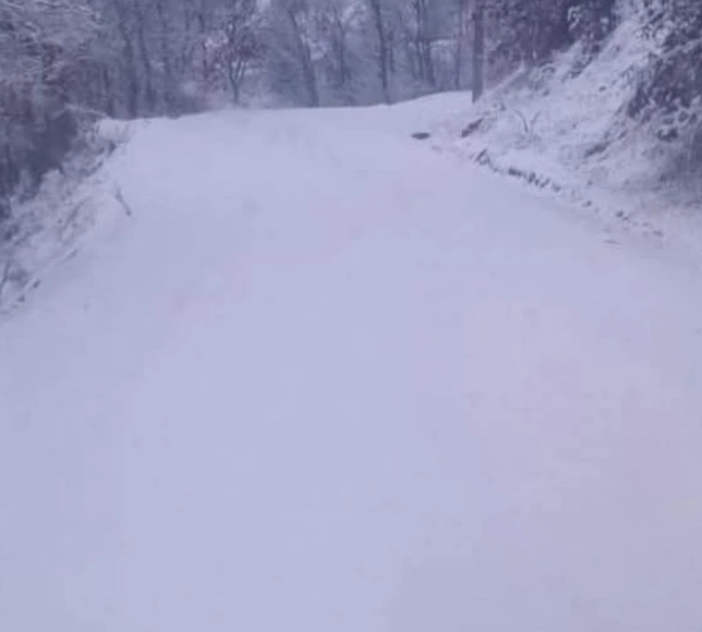 İzmir’in tepelerinde kar yağışı başladı