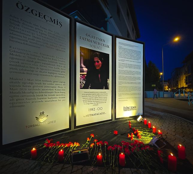 Torbalı’da Fatma Nur Çelik’in adı sokağa verildi