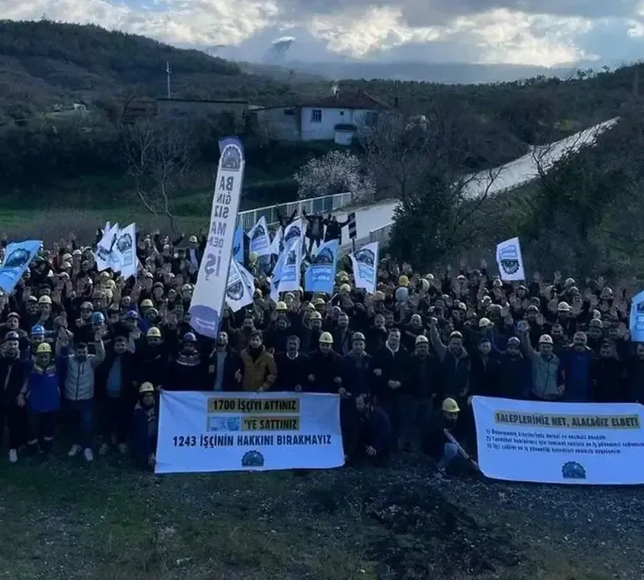 Kınık’ta işçi mücadelesi zaferle bitti: 620 kişi çalışmaya devam edecek