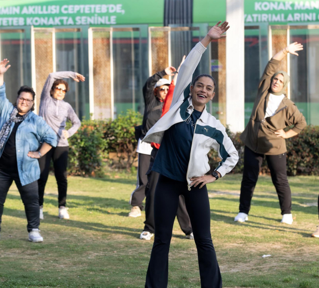 Konak Belediyesi’nden ücretsiz ''Açık Havada Sabah Sporu'' etkinliği