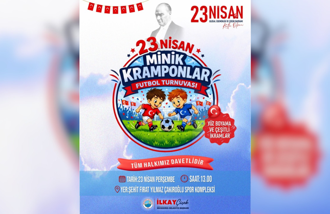 Menderes’te minik kramponlar sahaya çıkıyor