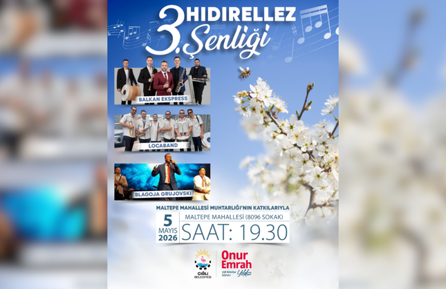 Çiğli’de Hıdırellez coşkusu: Maltepe’de müzik ve bahar şöleni