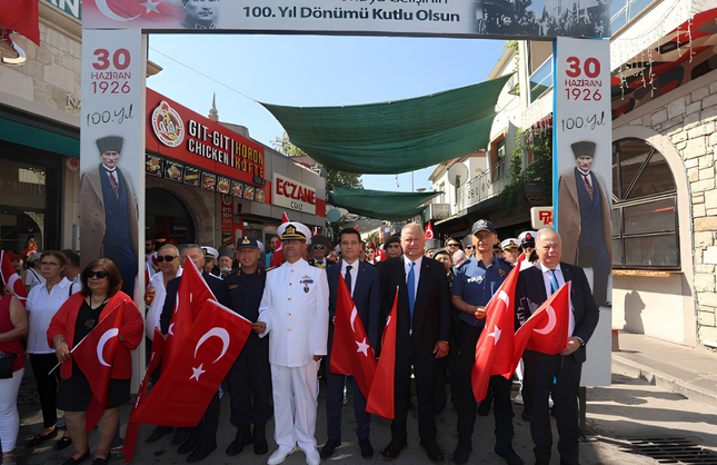 Urla’da Atatürk’ün gelişinin 100. yılı coşkuyla kutlandı