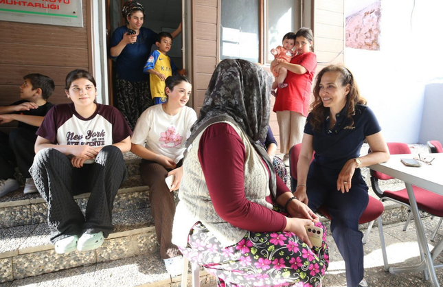Başkan Ünsal'dan Sancaklı'da saha mesaisi